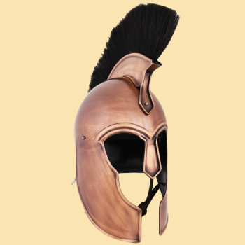 Griechischer Helm aus Troja mit Helmbusch